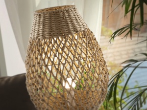 VEIOZA YAIZA, 55 CM, NATURAL, DIN METAL SI LEMN, STIL MODERN - Img 2