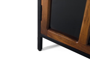 VITRINA/ORGANIZATOR 180CM, STRUCTURA DE METAL SI LEMN DE MANGO - Img 5