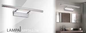 APLICA BAIE MIRROR APP363-1W, 9W, 70X2.5 cm, CROM/ARGINTIU, DIN OTEL INOXIDABIL SI METAL, STIL MODERN, TU - Img 8