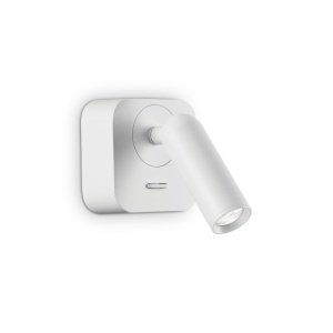 APLICA BEAN AP SQUARE, ALB, DIN METAL, STIL MODERN