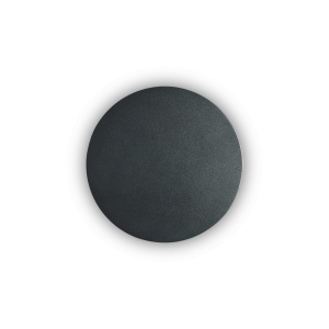 APLICA COVER AP D15 ROUND, NEGRU, DIN ALUMINIU, STIL MODERN
