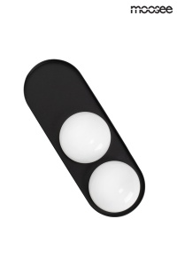 APLICA DROPS 2 NEAGRA, CONFECTIONATA DIN STICLA SI OTEL CARBON, STIL MODERN