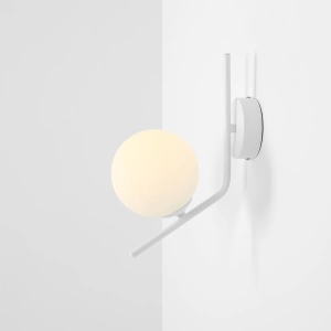 APLICA GALLIA, 33 CM, ALBA, DIN STICLA SI METAL, STIL MODERN