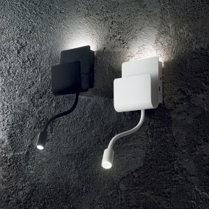 APLICA PROBE AP2, NEGRU, DIN ALUMINIU, STIL MODERN - Img 2
