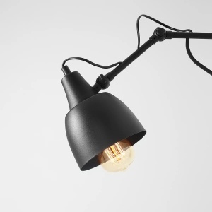 APLICA SOHO SHORT, 29 CM, NEAGRA, DIN METAL, STIL MODERN - Img 4
