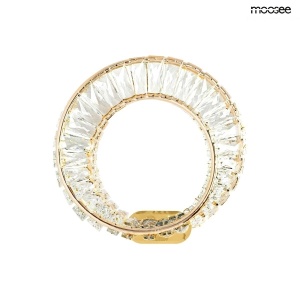 APLICA WAVE GOLD, CONFECTIONATA DIN METAL SI STICLA, STIL MODERN