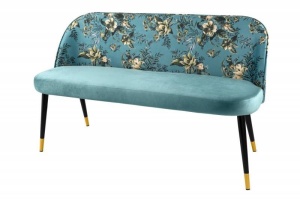 BANCA BOUTIQUE, DIN CATIFEA SI METAL 130CM, TURCOAZ, COD 41706 - Img 5