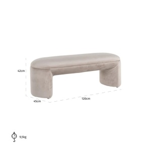 BANCA FARGO KAKI VELVET 903, S4549, CHENILLE BERGEN 903, CONFECTIONAT DIN 100% POLIESTER, LEMN SI SPUMA, RICHMOND INTERIOR - Img 4