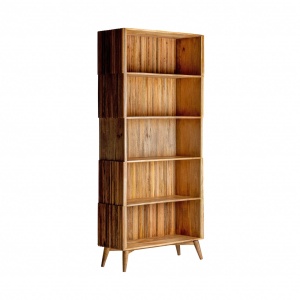 BIBLIOTECA PLISSÉ REF. 28598, DIN LEMN MASIV DE MANGO, STIL VINTAGE, VIC