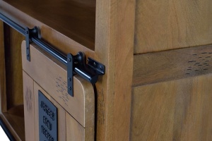 BIBLIOTECA/VITRINA RETRO, 185CM, COD 1402, LEMN DE MANGO, ARTIM GROUP SELECTION - Img 4