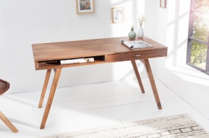 BIROU DIN LEMN MASIV RETRO 37516 - DESIGN VINTAGE - Img 3