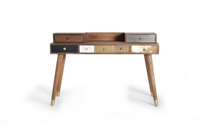 BIROU TAIO 1270, MULTICOLOR, DIN LEMN MASIV DE MANGO, STIL INDUSTRIAL G&C - Img 3