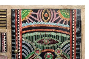 BUFET 100CM, MARO/MULTICOLOR, DIN LEMN DE MANGO, GINER Y COLOMER - Img 5