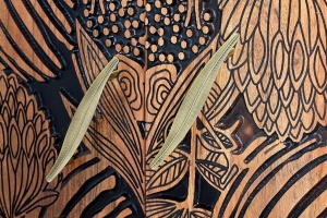 BUFET NOOR 190CM, MARO/NEGRU, DIN LEMN MASIV DE ACACIA, STIL VINTAGE GINER Y COLOMER - Img 9