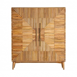 BUFET PLISSÉ REF. 28594 DIN LEMN MASIV DE MANGO, STIL VINTAGE, VIC