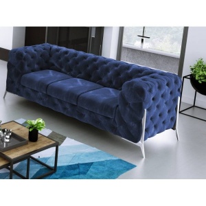 CANAPEA 3 LOCURI, CHESTERFIELD, CHELSEA BIS, DIN STOFA DE CALITATE, 243CM, CULOARE PERSONALIZATA - Img 7