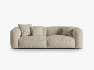 CANAPEA MARTINA, 3 LOCURI, 240 CM, DIVERSE CULORI SI MATERIALE, DESIGN DEOSEBIT - Img 3