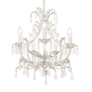 CANDELABRU PRELUCRAT MANUAL CASCINA SP5, ALB, DESIGN CLASIC, IDEAL LUX