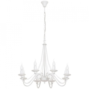 CANDELABRU ROZA 397P, DIN METAL, ALB, STIL CLASIC, ALDEX