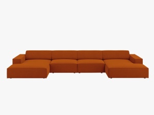 COLTAR JODIE, 6 LOCURI, 364 CM, DIVERSE CULORI SI MATERIALE, DESIGN DEOSEBIT - Img 12