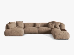 COLTAR MARTINA DREAPTA, 4+ LOCURI, 406 CM, DIVERSE CULORI SI MATERIALE, DESIGN DEOSEBIT - Img 10