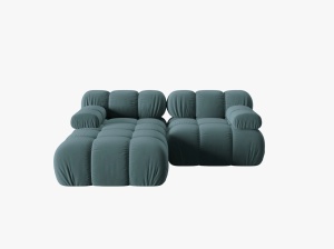 COLTAR MODULAR BELLIS, STANGA, 2 LOCURI, 188 CM, DIVERSE CULORI SI MATERIALE, DESIGN DEOSEBIT - Img 16