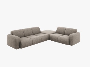 COLTAR MOLINO, DREAPTA, 6 LOCURI, 315 CM, DIVERSE CULORI SI MATERIALE, DESIGN DEOSEBIT - Img 13