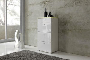 COMODA CU LED SI TELECOMADA ALBA V! 50 cm - DESIGN MODERN