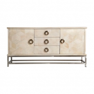 COMODA MOSLINS REF. 23947, DIN LEMN MASIV DE MANGO, METAL SI MDF, STIL VINTAGE, VIC