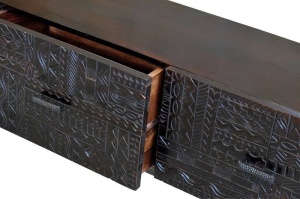 COMODA TV 6717, DIN LEMN DE MANGO SI METAL, STIL VINTAGE G&C - Img 2