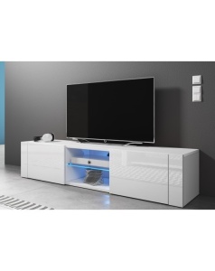 COMODA TV ALBA CU LED SI TELECOMANDA HIT - DESIGN MODERN