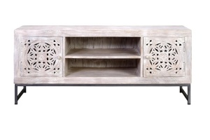 COMODA TV TALLA 6899, MARO, DIN LEMN DE MANGO SI METAL, STIL INDUSTRIAL G&C