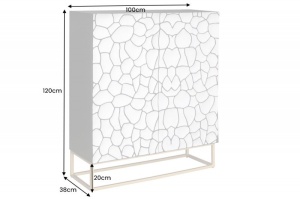 DULAP LIVING 120CM, LEMN DE MANGO SI CADRUL DIN METAL, ARTIM GROUP COLLECTION - Img 7