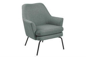 FOTOLIU CONFORTABIL CHISA, OLIV/NEGRU, DIN CATIFEA SI METAL, STIL MODERN B2