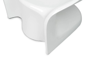 FOTOLIU CONFORTABIL NEMO FACE CHAIR, ALB, DIN FIBRA DE STICLA, STIL MODERN - Img 6