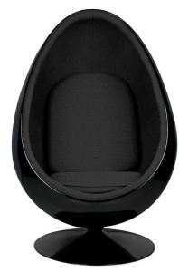 FOTOLIU EXCLUSIVIST OVALIA, NEGRU/NEGRU, DIN FIBRA DE STICLA, STIL MODERN - Img 3