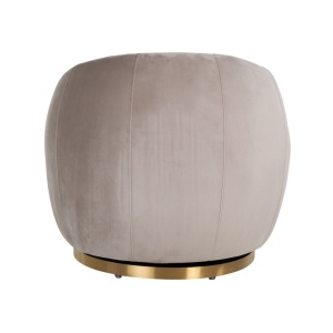 FOTOLIU ROTATIV JAGO, S4530, QUARTZ KAKI 903, CONFECTIONAT DIN METAL, SPUMA, LEMN SI 100% POLIESTER TEDDY, STIL MODERN - Img 3