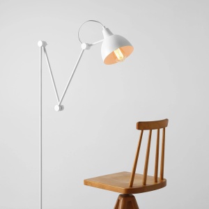 LAMPADAR AIDA, 233 CM, ALB, DIN METAL, STIL VINTAGE - Img 4