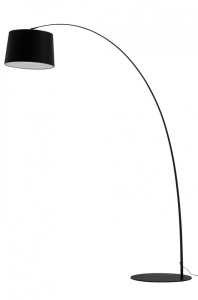 LAMPADAR CLEO, NEGRU, DIN METAL SI FIBRA DE STICLA, STIL MODERN, B2