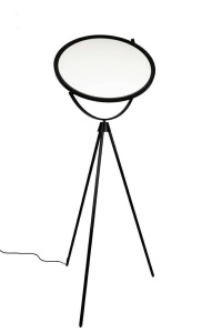 LAMPADAR MOON, NEGRU, CONFECTIONAT DIN METAL SI ACRIL, STIL MODERN - Img 3