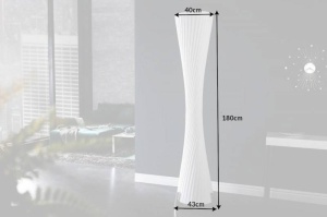 LAMPADAR PARIS 180CM DIN LATEX, ALB, COD 5962 - Img 6
