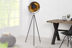 LAMPADAR STUDIO 145CM, NEGRU/AURIU - Img 2