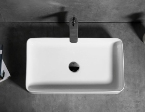 LAVOAR REA DENIS, ALB, 61,5 CM, DIN CERAMICA, CALITATE SUPERIOARA - Img 6