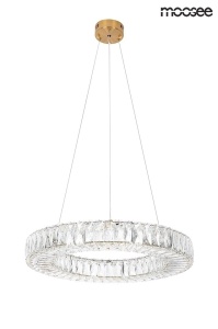 LUSTRA ALLISIA 60 GOLD, CONFECTIONATA DIN METAL SI STICLA, STIL MODERN