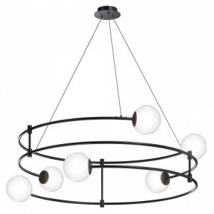 LUSTRA BALANCE MOD317PL-06B , DIN METAL SI STICLA, STIL MODERN, MAYTONI
