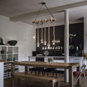 LUSTRA CANAPA SP6, NATURAL, DIN CANEPA, STIL RUSTIC - Img 2