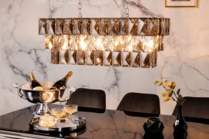 LUSTRA CRISTAL 90CM, CRYSTAL, DIN METAL SI CRISTAL, COD 42810, MODEL DEOSEBIT