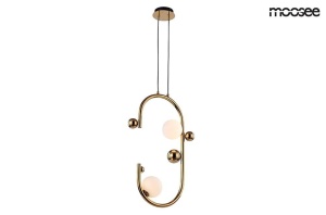 LUSTRA CU LED-URI, VALENTINO, AURIU, DIN METAL SI STICLA, DESIGN MODERN, B2