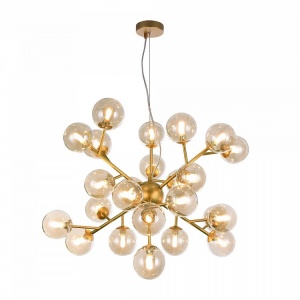 LUSTRA DALLAS MOD545PL-24G, DIN METAL SI STICLA, STIL MODERN, MAYTONI