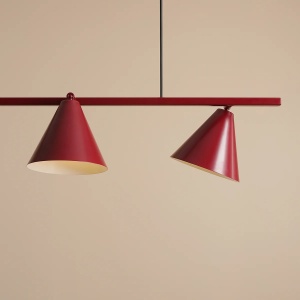 LUSTRA FORM, 4 BRATE, 115 CM, ROSIE, DIN METAL, STIL MODERN - Img 2